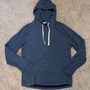 Marine Layer Blue Striped Hoodie